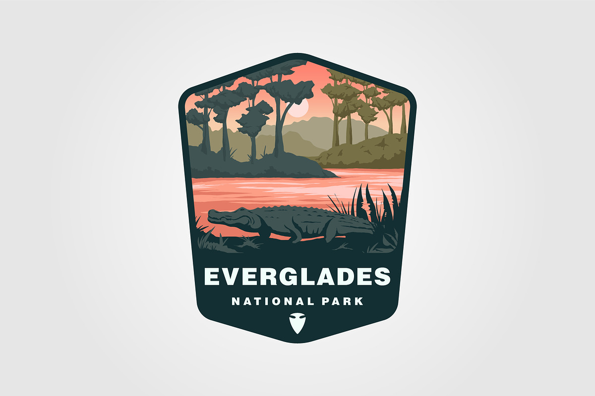 everglades national park logo vector, a Branding & Logo Template by lawoel