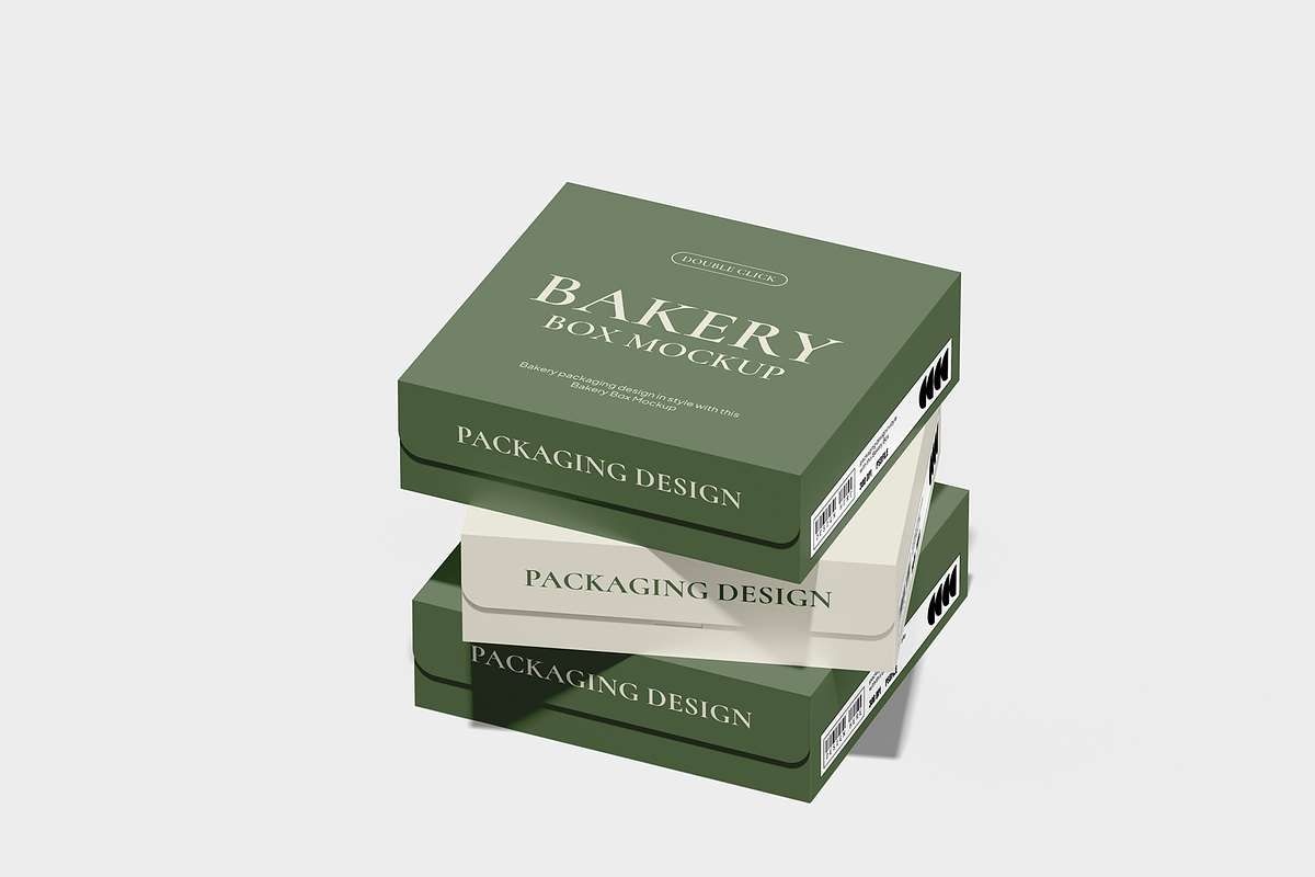 Bakery Box Mockup, a Packaging Mockup by Permadi Creative (Photo 2 of 4)