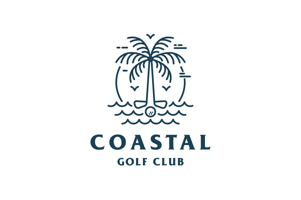 Palm Tree Beach Golf Logo, a Branding & Logo Template by Buqancreative (Photo 1 of 4)