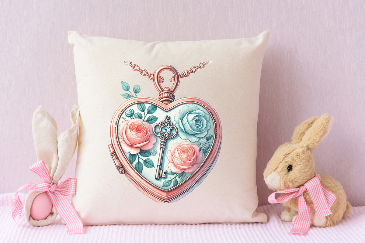 Cozy romantic spring clipart, an Illustration by RobertsArt (Photo 2 of 7)