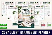 2027 Client Management Planner, a Stationery Template by Designmela01 (Thumbnail 1 of 5)