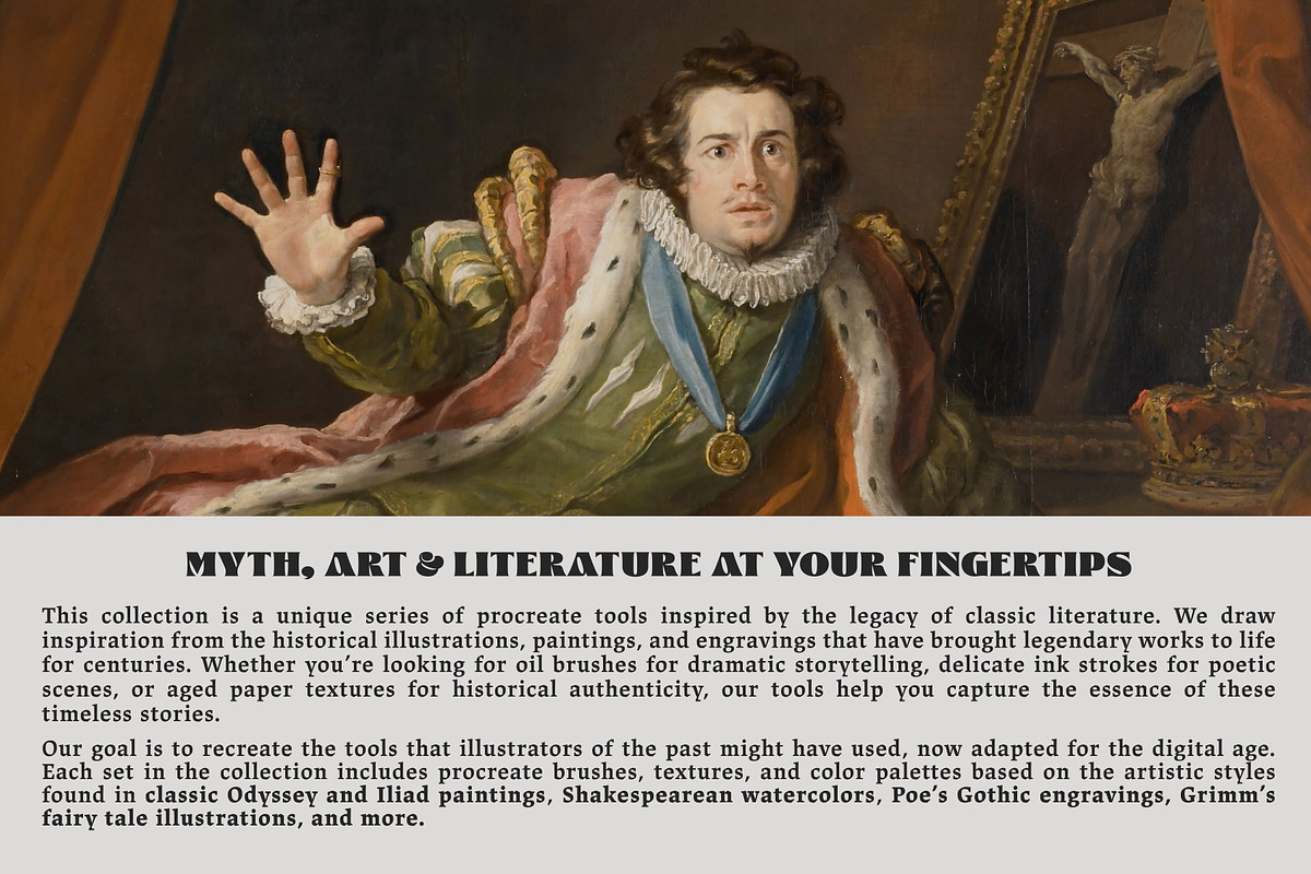 William Shakespeare Procreate Kit, a Brush Add-On by Digi Life (Photo 2 of 10)