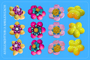 Flower Fantasy v.2: 3D Illustrations, an Object Graphic by marmarina (Thumbnail 13 of 18)
