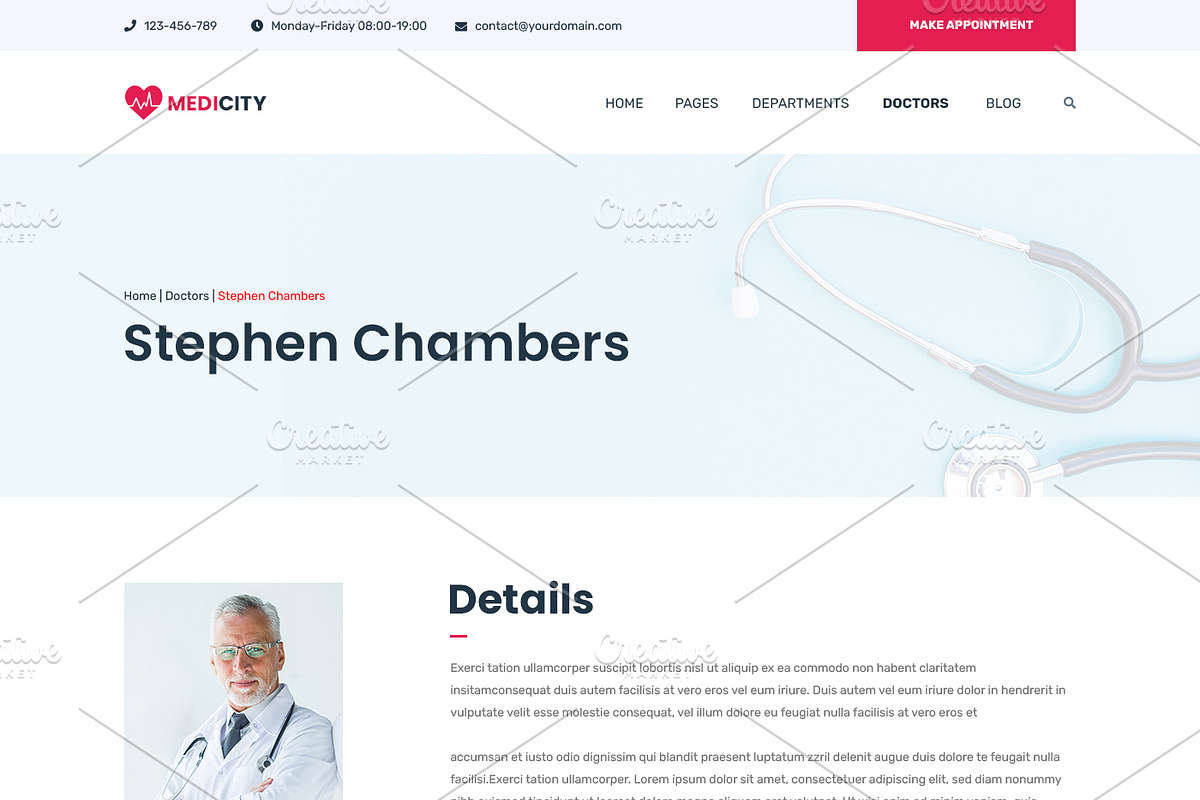 Medical & Health Website, a Landing Page Template by ArtifyWeb (Photo 9 of 16)