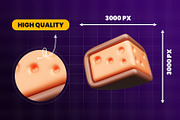 Food and Beverage 3d Icon Pack, an Object 3D Model by Ui Stock (Thumbnail 5 of 6)