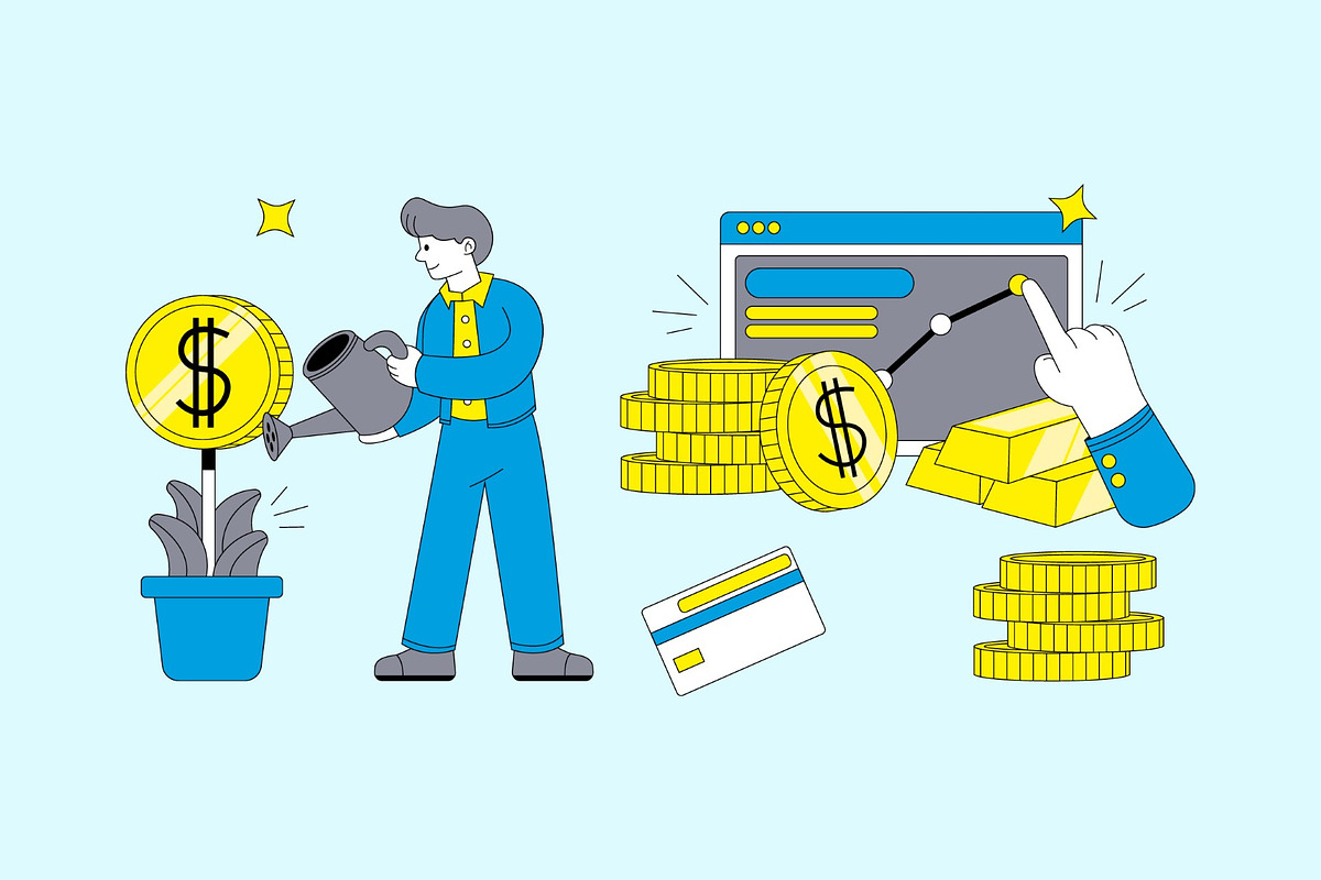 Investment Activity Illustration, a Finance Illustration by graphicook (Photo 3 of 3)