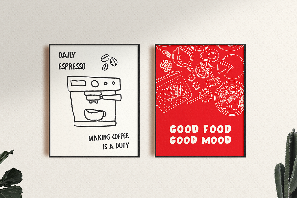 Coffee Shop Poster Wall Art Prints, an Object Graphic by digitalsbydepi (Photo 1 of 7)