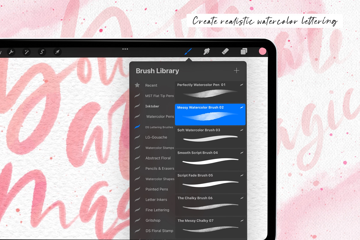 Calligraphy and Lettering Brushes, a Brush Add-On by Darla Studio (Photo 6 of 18)