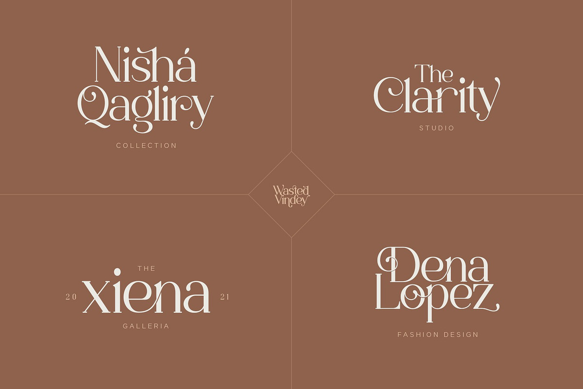 Wasted Vindey - Classy Serif Font, a Serif Font by Koplexs Studio (Photo 12 of 14)