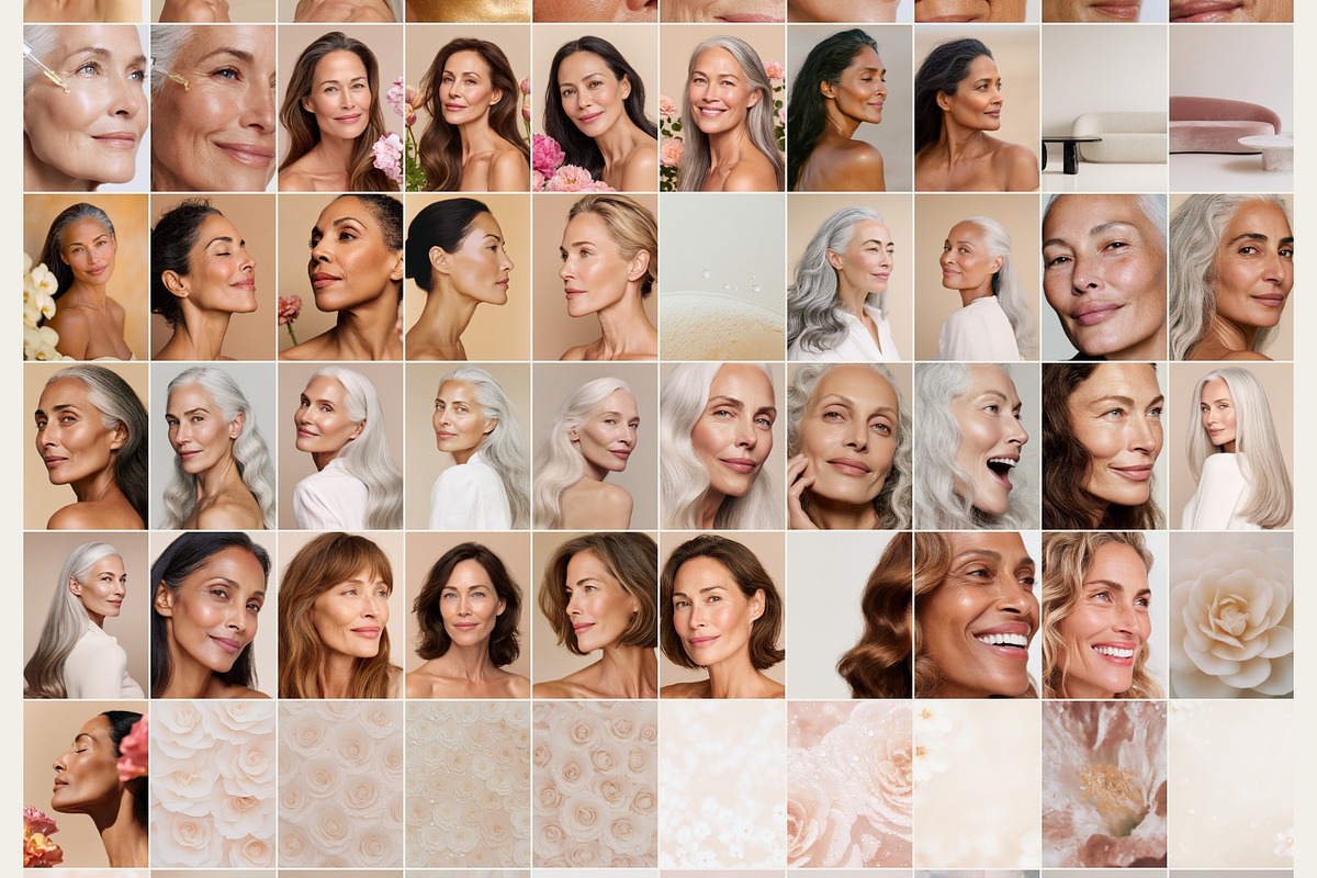 Diverse Mature Women Beauty & Hair, a Beauty & Fashion Photo by Make Stories Studio (Photo 23 of 25)