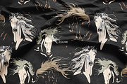 Horses vector seamless set, a Pattern Graphic by PatternsBlooming (Thumbnail 5 of 6)