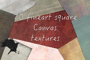 20 Fineart Canvas Textures