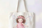 Watercolor Little Fairy Girl Design, a Shirt Mockup by Vector Stall (Thumbnail 5 of 9)
