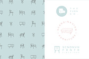 Scandinavian Furniture, an Illustration by AnimusStudio (Thumbnail 3 of 3)
