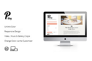 P-blog Responsive Personal Wordpress