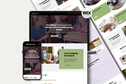 Wix Home Health Care Website, a Wix Template by Sky Dore Design (Thumbnail 1 of 11)