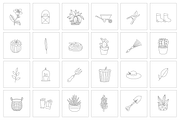 101 Vector Gardening Doodles, a Branding & Logo Template by pawellpi (Thumbnail 20 of 22)