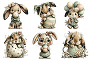 Whimsical Easter Bunny Clipart, an Illustration by Daily.Designs (Thumbnail 6 of 8)