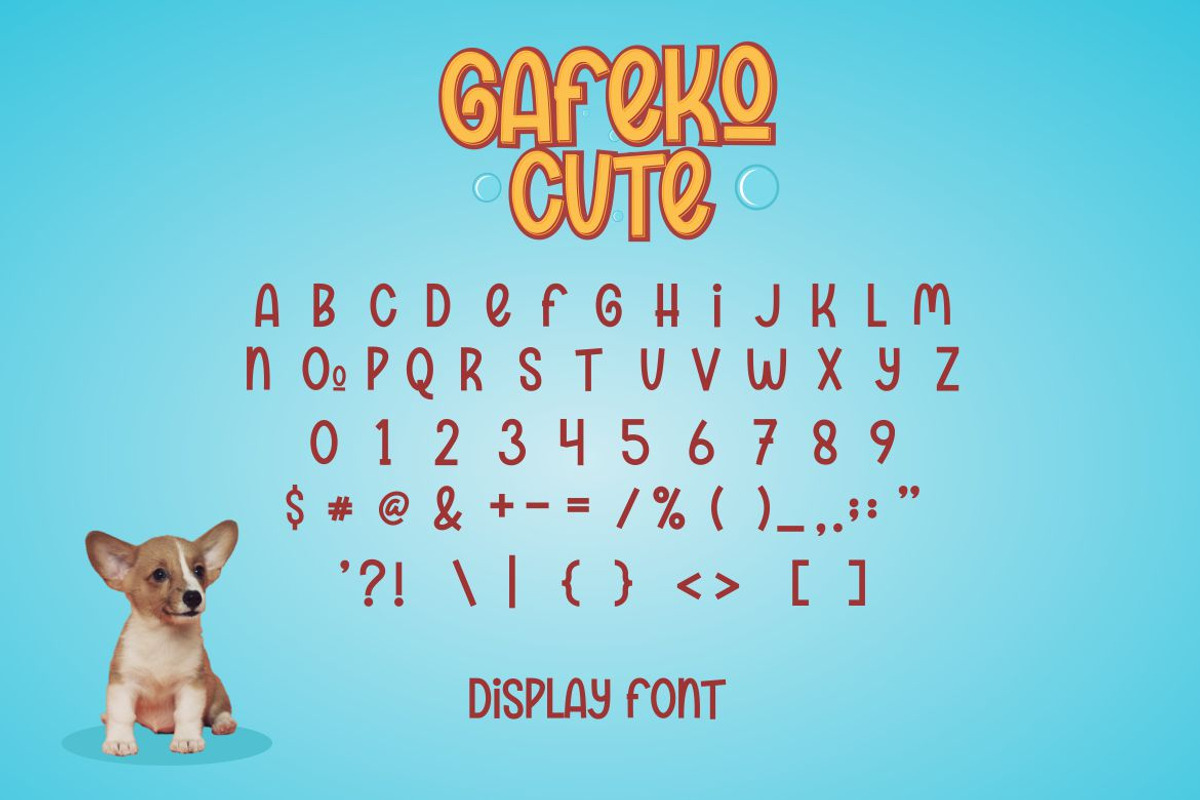 Gafeko Cute Font, a Handwritten Font by Onotype (Photo 4 of 4)