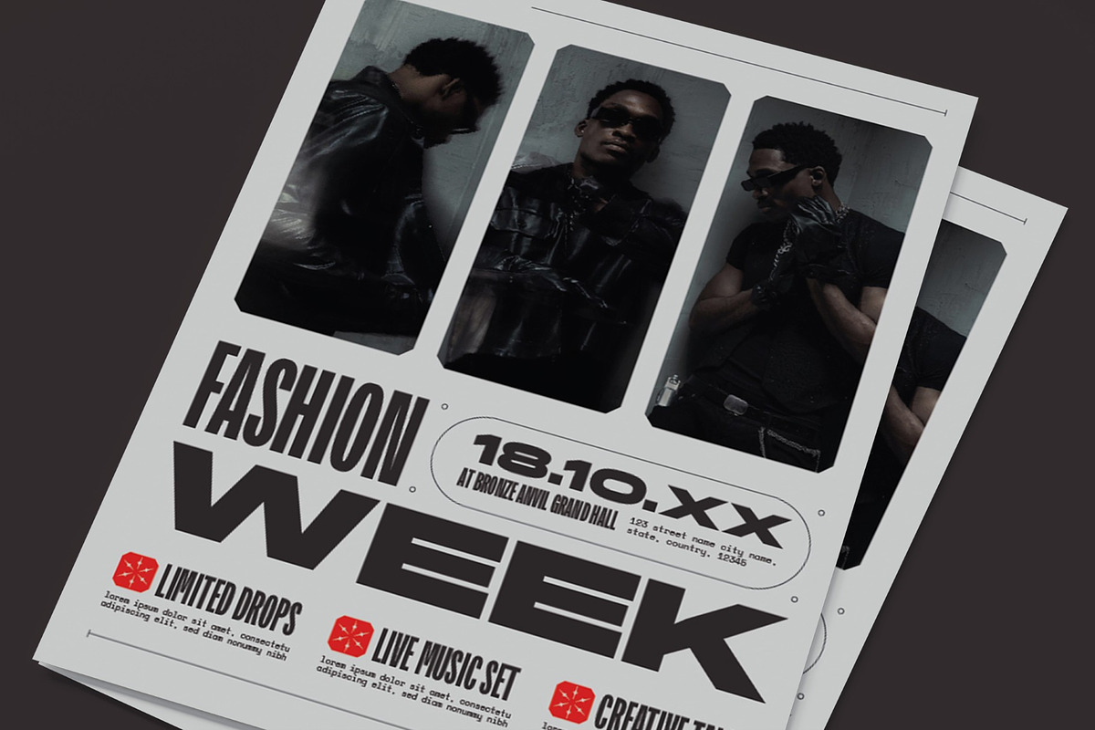Fashion Week Event Flyer, a Flyer Template by graphicook (Photo 2 of 3)