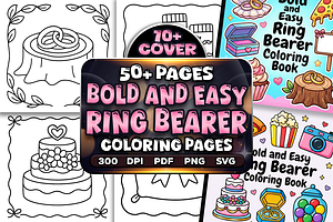 Bold and Easy Ring Bearer Coloring, a Decorative Illustration by Craftsbeefy