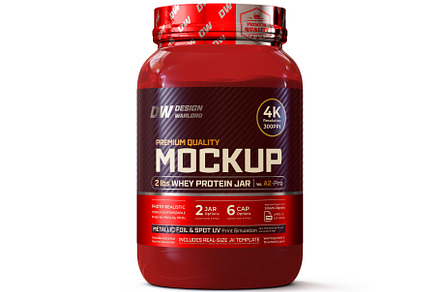 2 lbs Whey Protein Jar Mockup A2-Pro