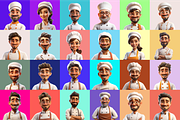 Chef Characters, a Characters & Person 3D Model by Digital Blood (Thumbnail 9 of 11)