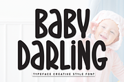 Baby Darling | Script Font, a Script Font by Scratchones (Thumbnail 1 of 8)