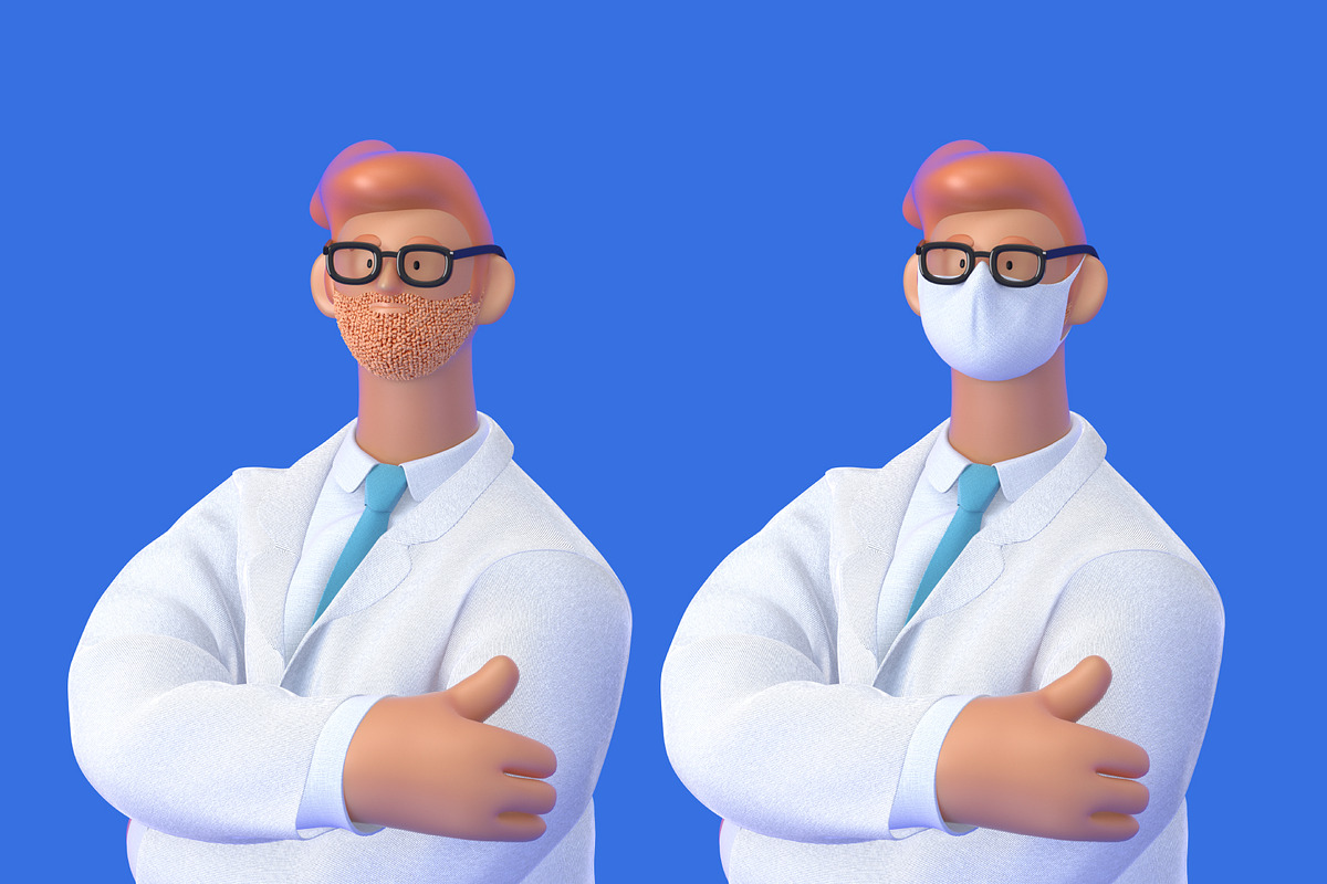 Doctor, 3D illustrations set, a Healthcare Illustration by Grivina's shop (Photo 7 of 19)