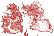Design set Flame. Vector engraving, an Object Graphic by Vector Engraving (Thumbnail 5 of 5)