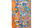 Orange and Blue Paint Abstract, a Background Graphic by Sharon Schwalbe (Thumbnail 6 of 6)