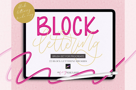 Procreate Block Lettering Brushes
