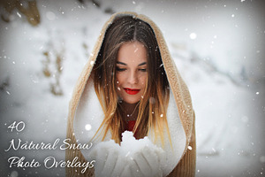 40 Natural Snow Photo Overlays