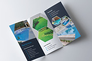 Pool & Garden Service Trifold Brochu, a Brochure Template by AfzaalGraphics (Thumbnail 3 of 4)