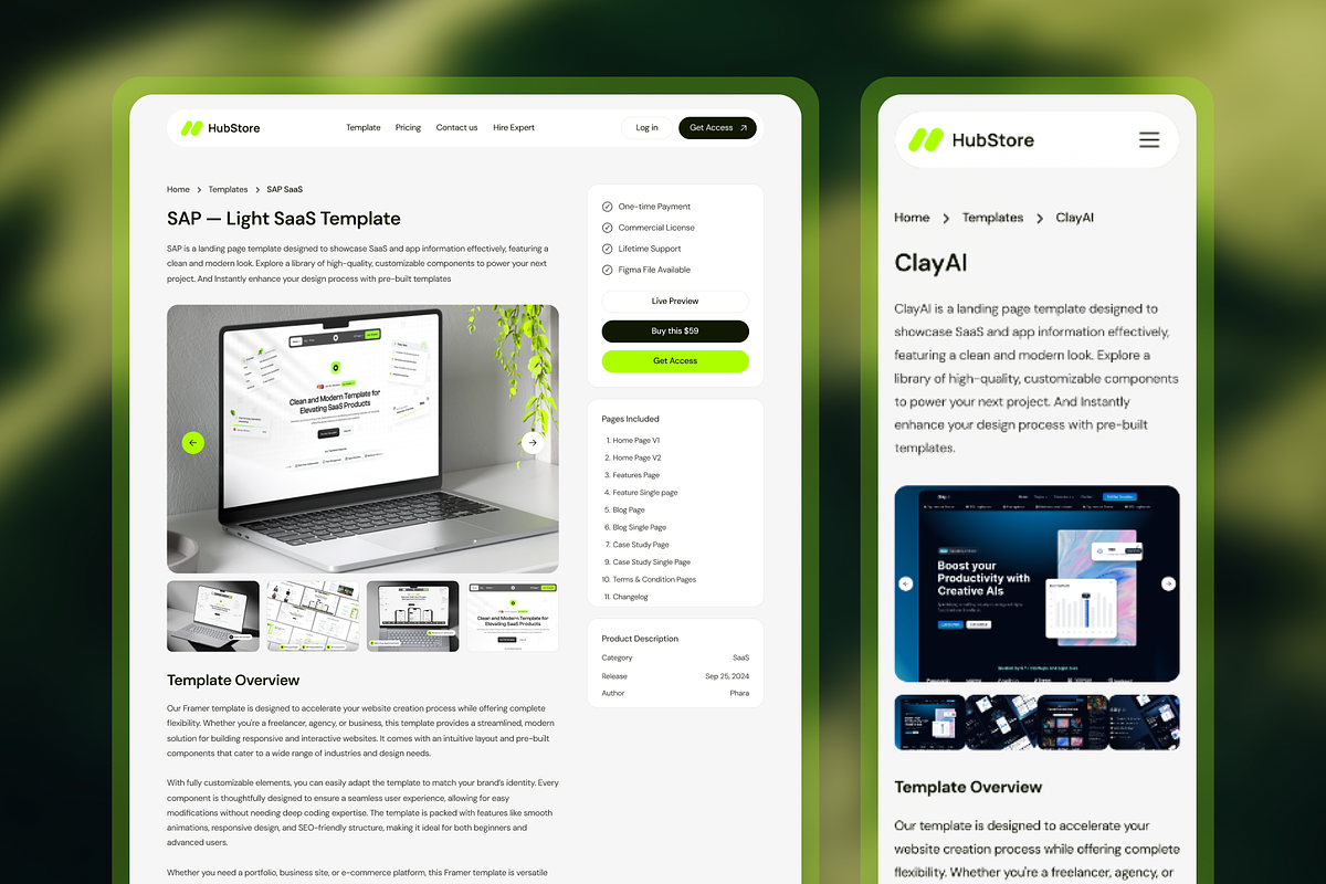 HubStore — Sell Products | Framer, a Landing Page Template by Pentaclay (Photo 3 of 4)