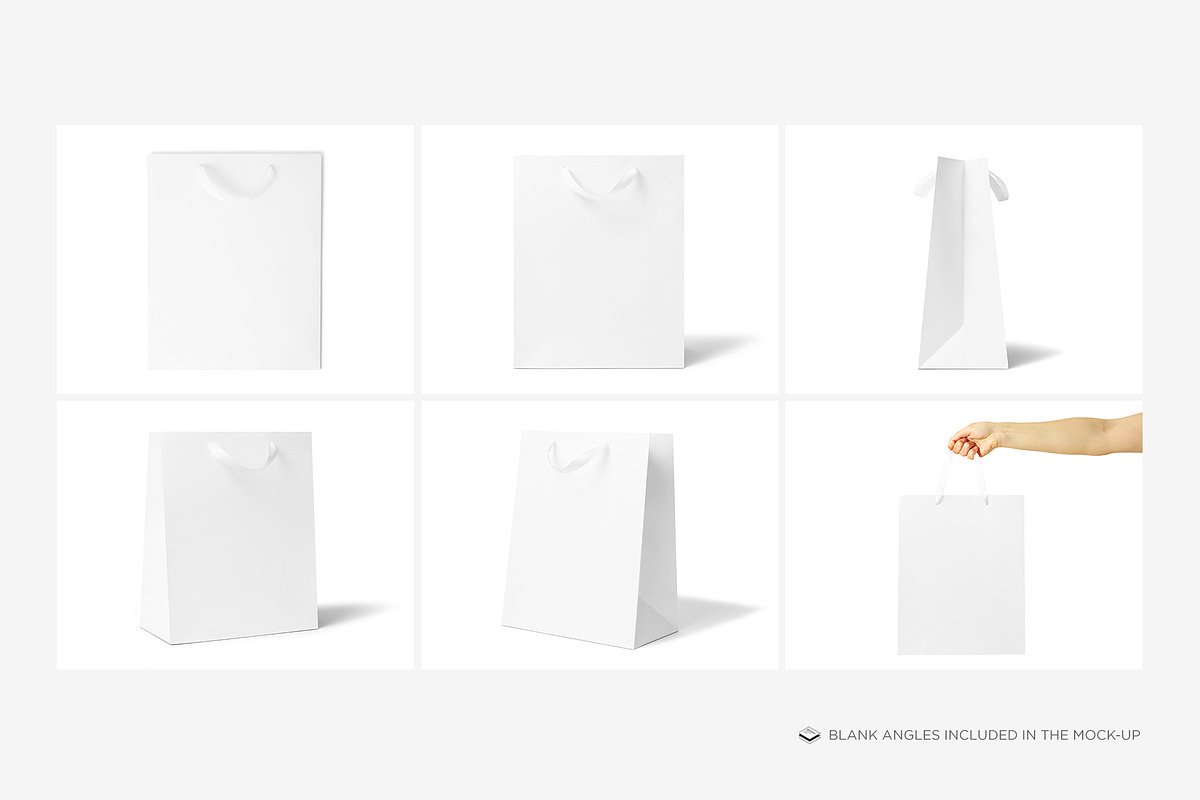 Carrier Size Gift Bag Mock-up, a Print Template by Branda Keeps (Photo 3 of 17)