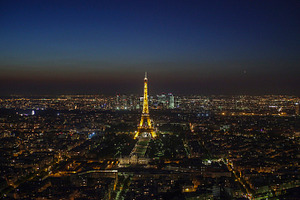 Paris at night containing paris, night, and eiffel, an Architecture Photo by Patricia Hofmeester