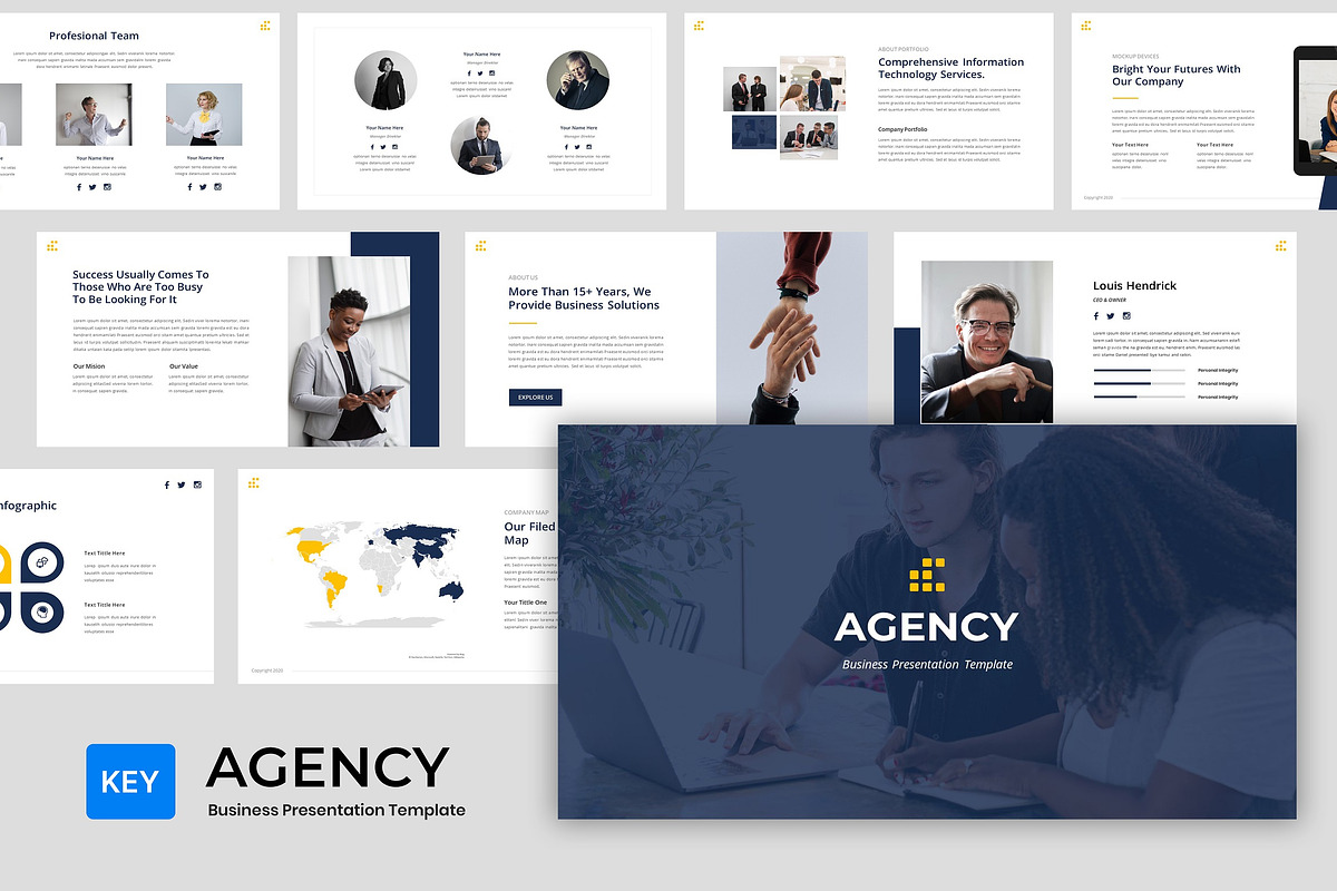 Agency - Business Keynote Templates, a Presentation Template by BumbleGraph Studio (Photo 1 of 5)