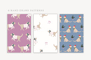 Winter dogs hand drawn patterns, a Pattern Graphic by Katie Lisker (Thumbnail 3 of 3)