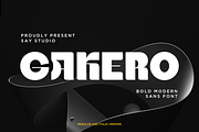 Gakero - Bold Modern Sans Font, a Sans Serif Font by Say Studio (Thumbnail 1 of 12)