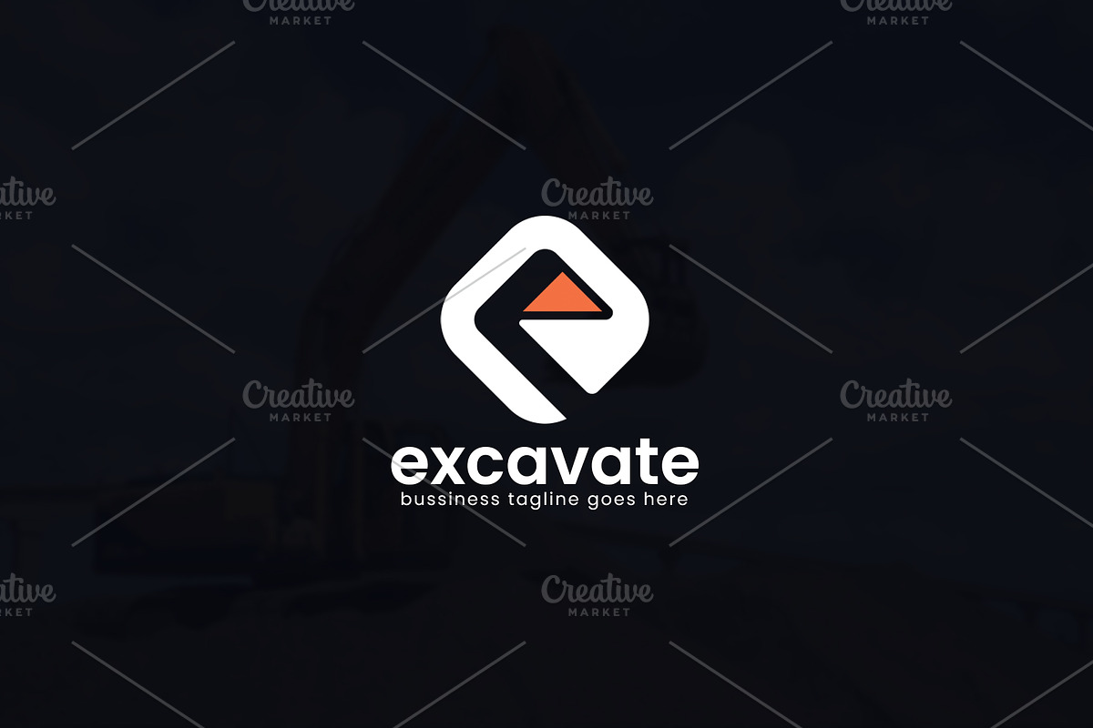 Excavate Letter E Logo, a Branding & Logo Template by Slim Studio (Photo 3 of 4)