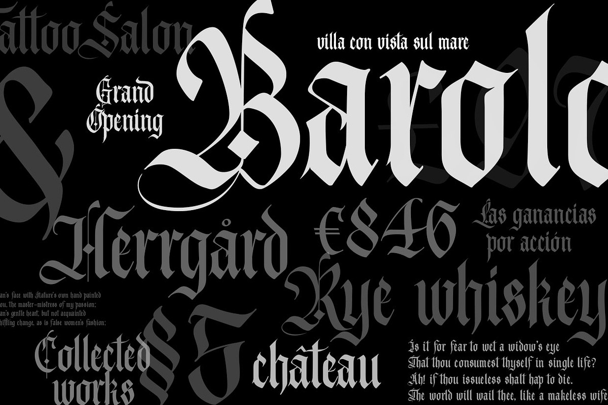 Konung Display Gothic Font, a Blackletter Font by vatesdesign (Photo 5 of 5)