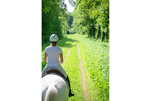 Horse back riding. Female equestrian, a Sports & Recreation Photo by Lermont51