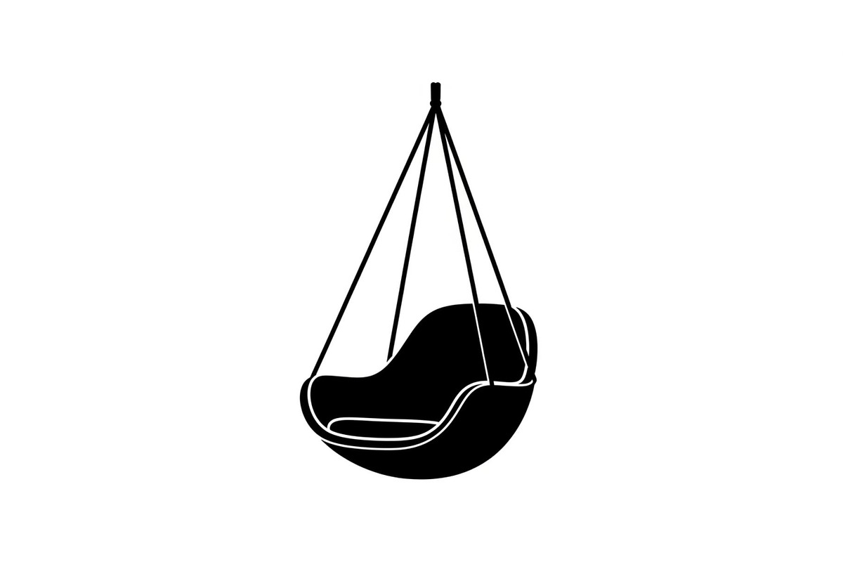 Hanging Egg Chair Silhouette Bundle, an Illustration by Designer_Momina (Photo 17 of 51)