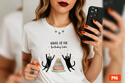 Cat and Animals Funny Birthday PNG, a Graphic by GlitterCraft (Thumbnail 27 of 101)