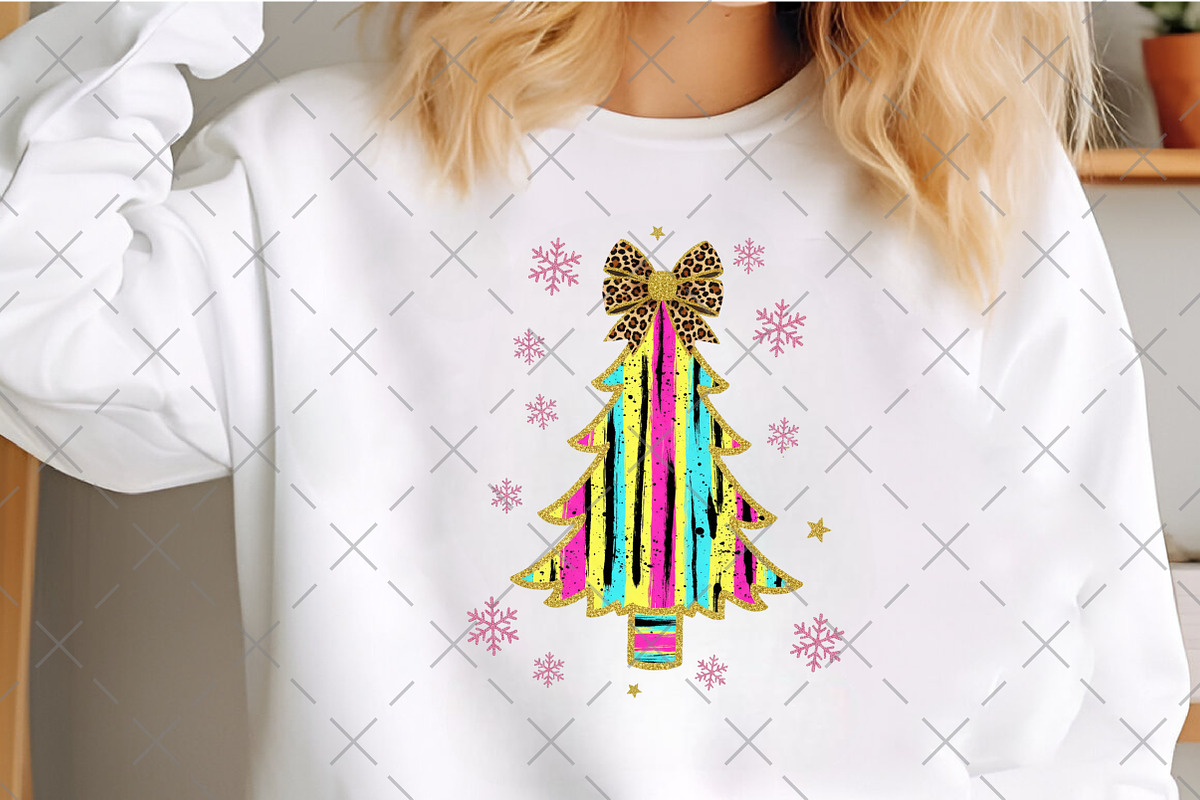 Coquette Glitter Christmas Tree PNG, an Illustration by Craft Nest (Photo 4 of 6)