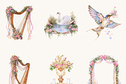 Watercolor Beltane Clipart Bundle, an Object Illustration by BusyDaydesign (Thumbnail 4 of 9)