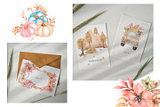 Watercolor Warm Autumn Collection, a Transportation Illustration by MayaNavits (Thumbnail 10 of 10)