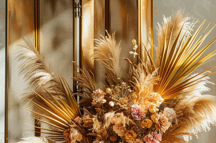 Rusty gold, room divider, backdrop, a Background Photo by Virgo Studio