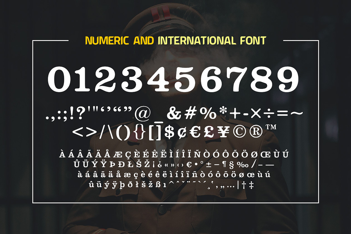 Officer Mans Family Font, a Serif Font by yantodesign (Photo 8 of 8)